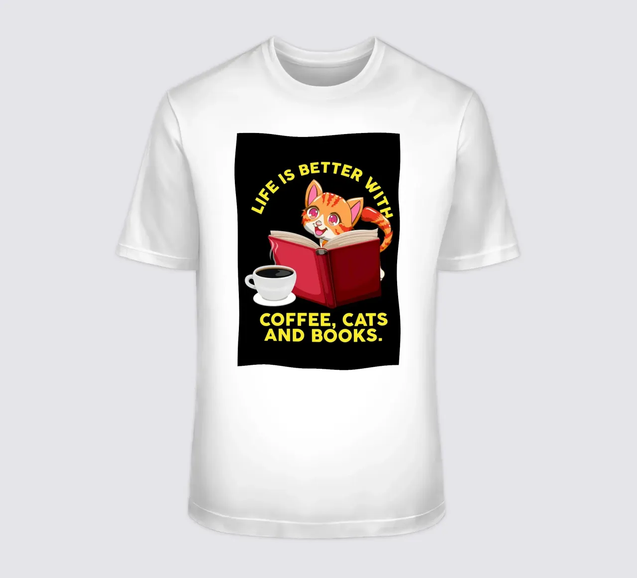 Das Leben ist besser mit Kaffee T-Shirt von Bartosz Powalka