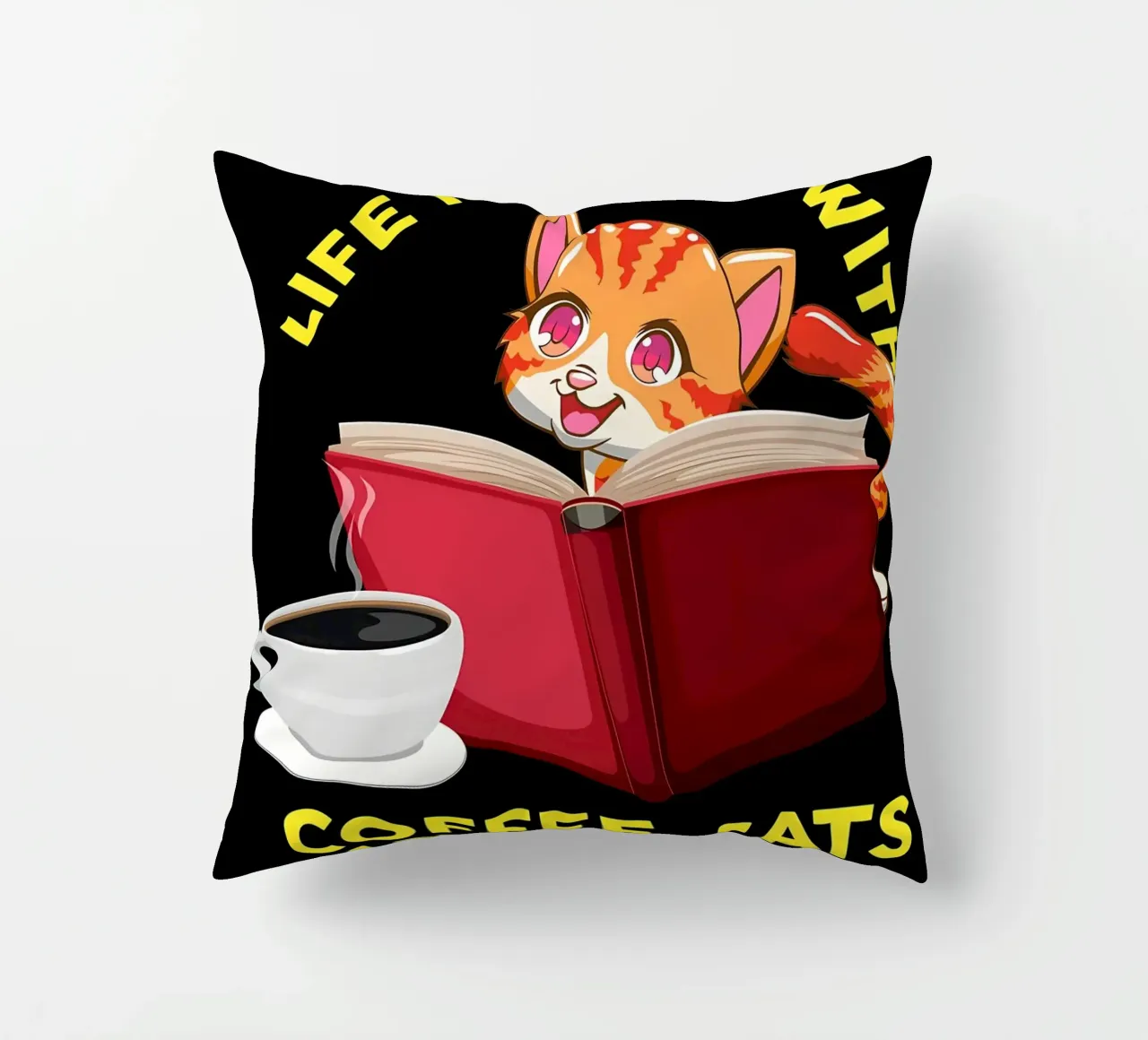 La vie est meilleure avec du café coussin de Bartosz Powalka