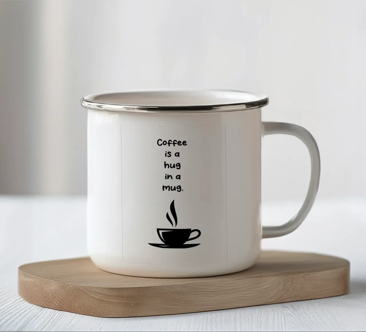 citazioni sul caffè tazza in smalto da Bartosz Powalka