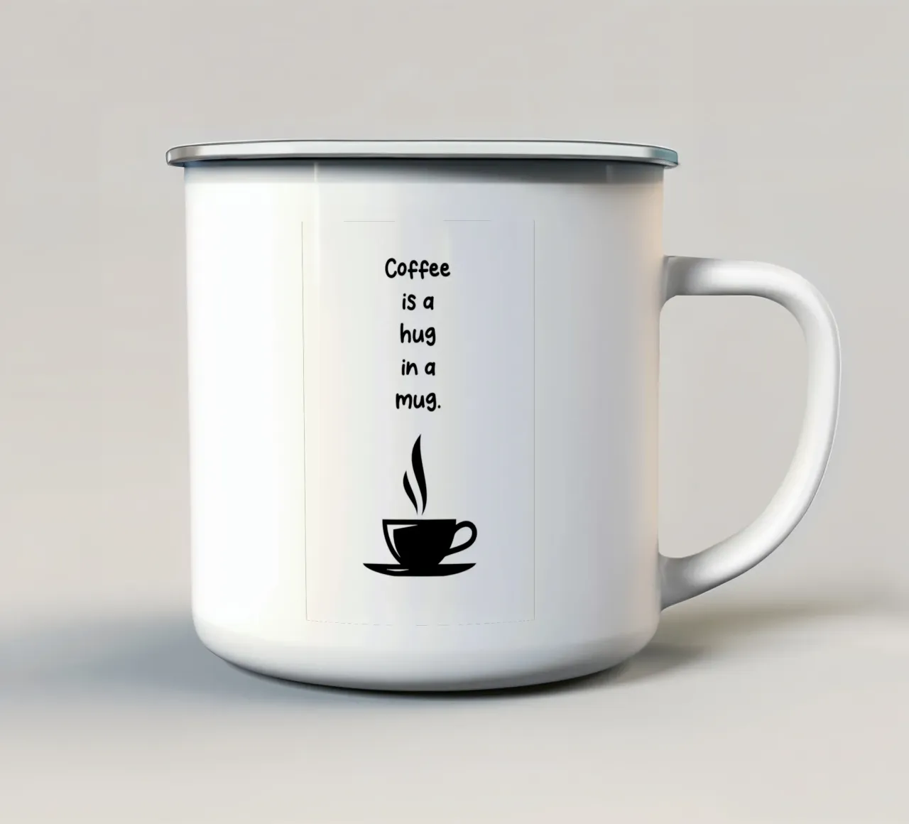 citazioni sul caffè tazza in smalto da Bartosz Powalka