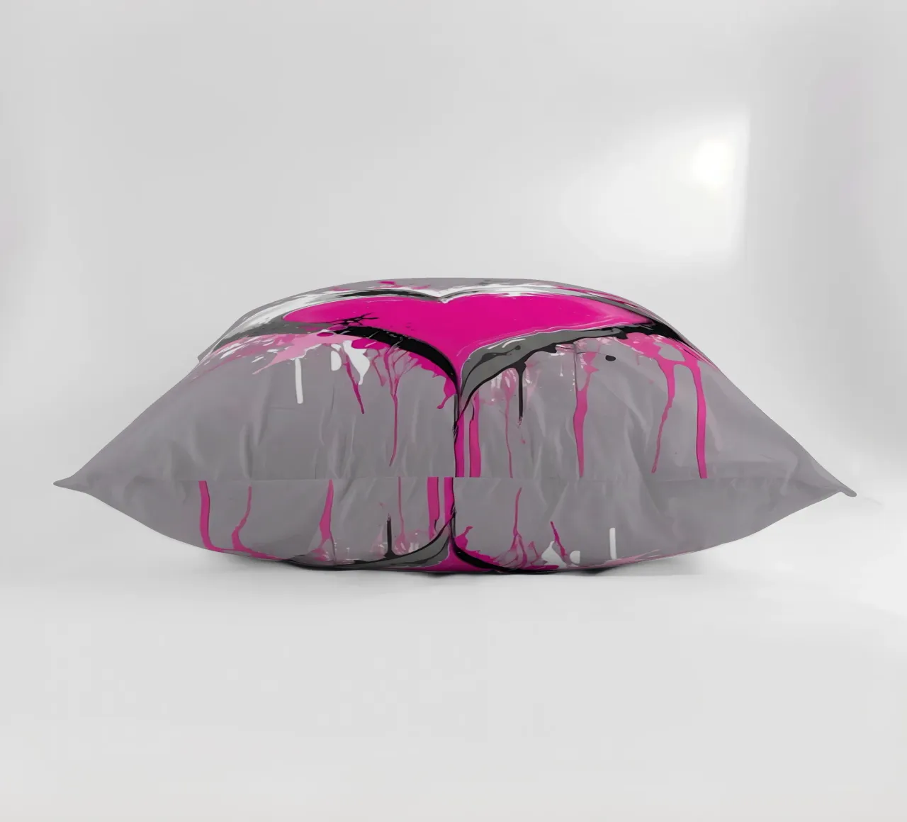 cuore_rosa_argento_1 cuscino da Pink- und LoveArt by LK