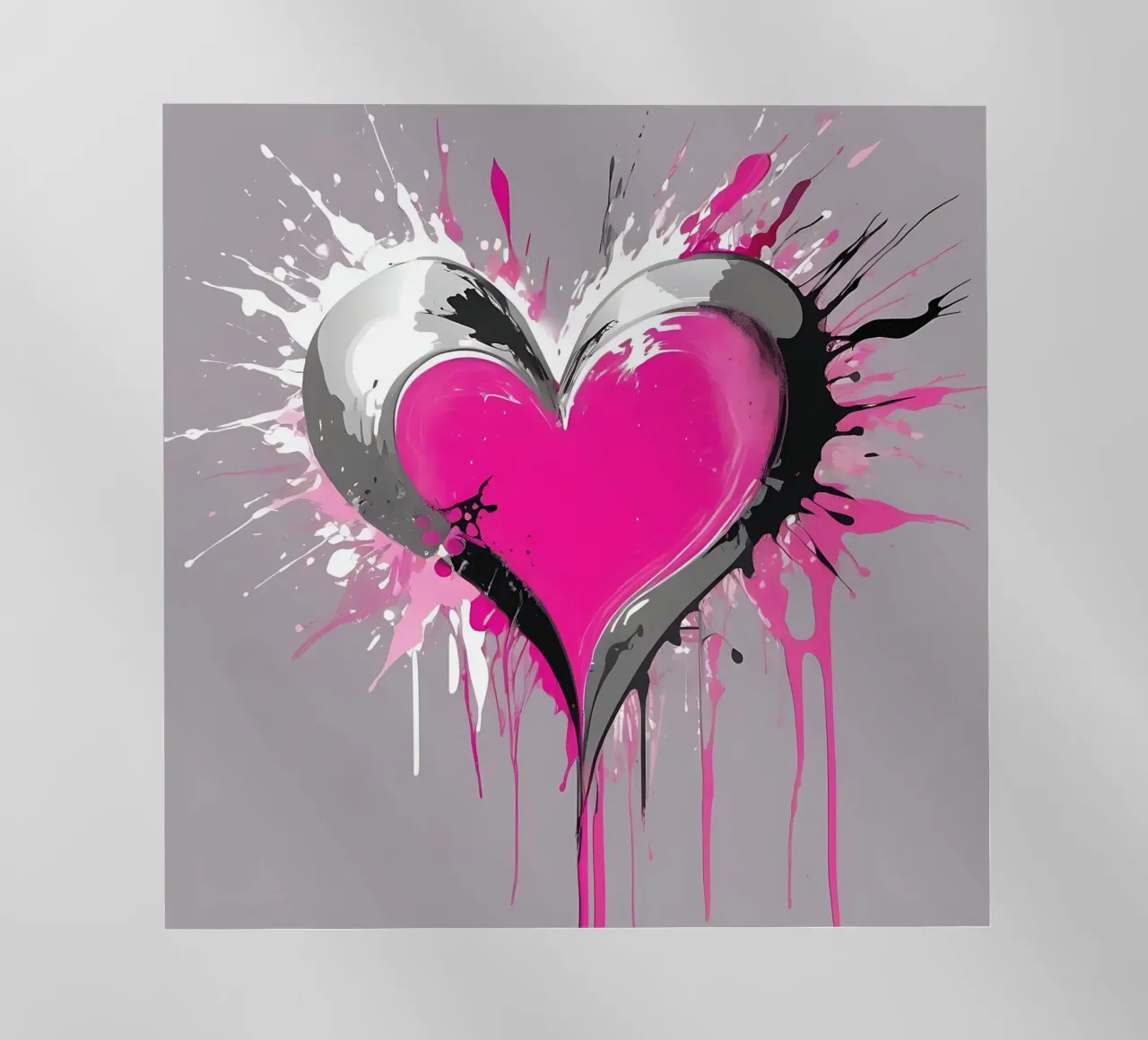 cuore_rosa_argento_1 pellicola backlit da Pink- und LoveArt by LK