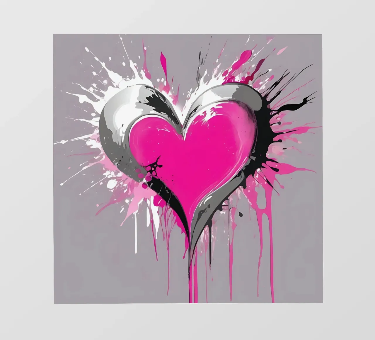 cuore_rosa_argento_1 pellicola backlit da Pink- und LoveArt by LK