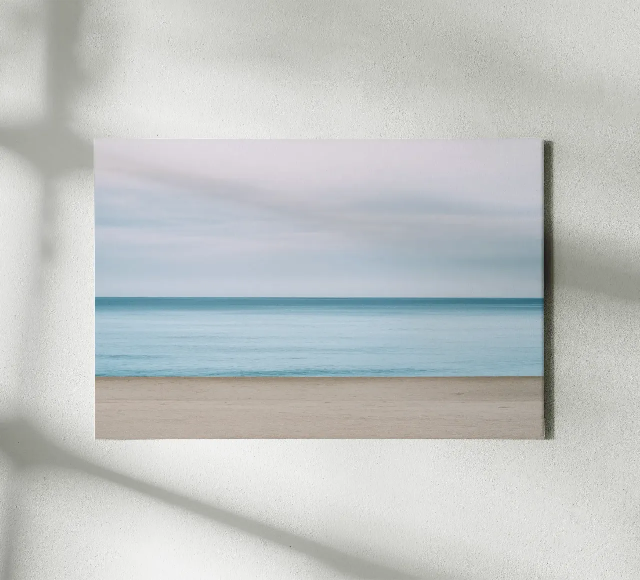 Ocean Beach Horizon en Sky canvas met Baklijst van Indigo Tides Art