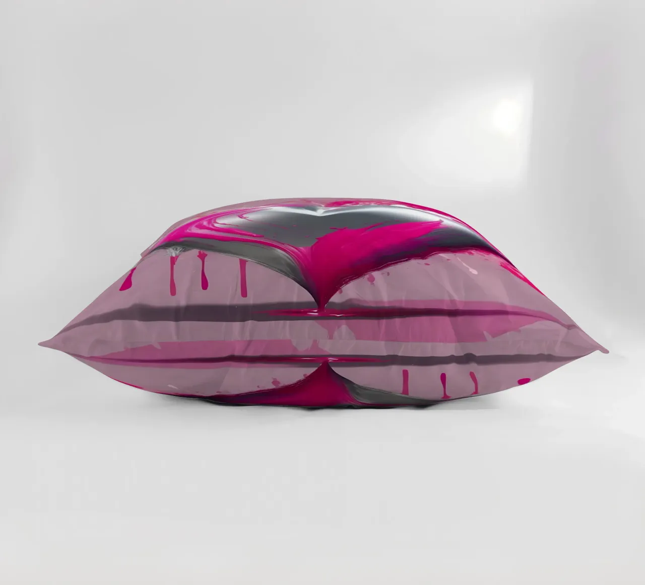cuore_rosa_argento_2 cuscino da Pink- und LoveArt by LK