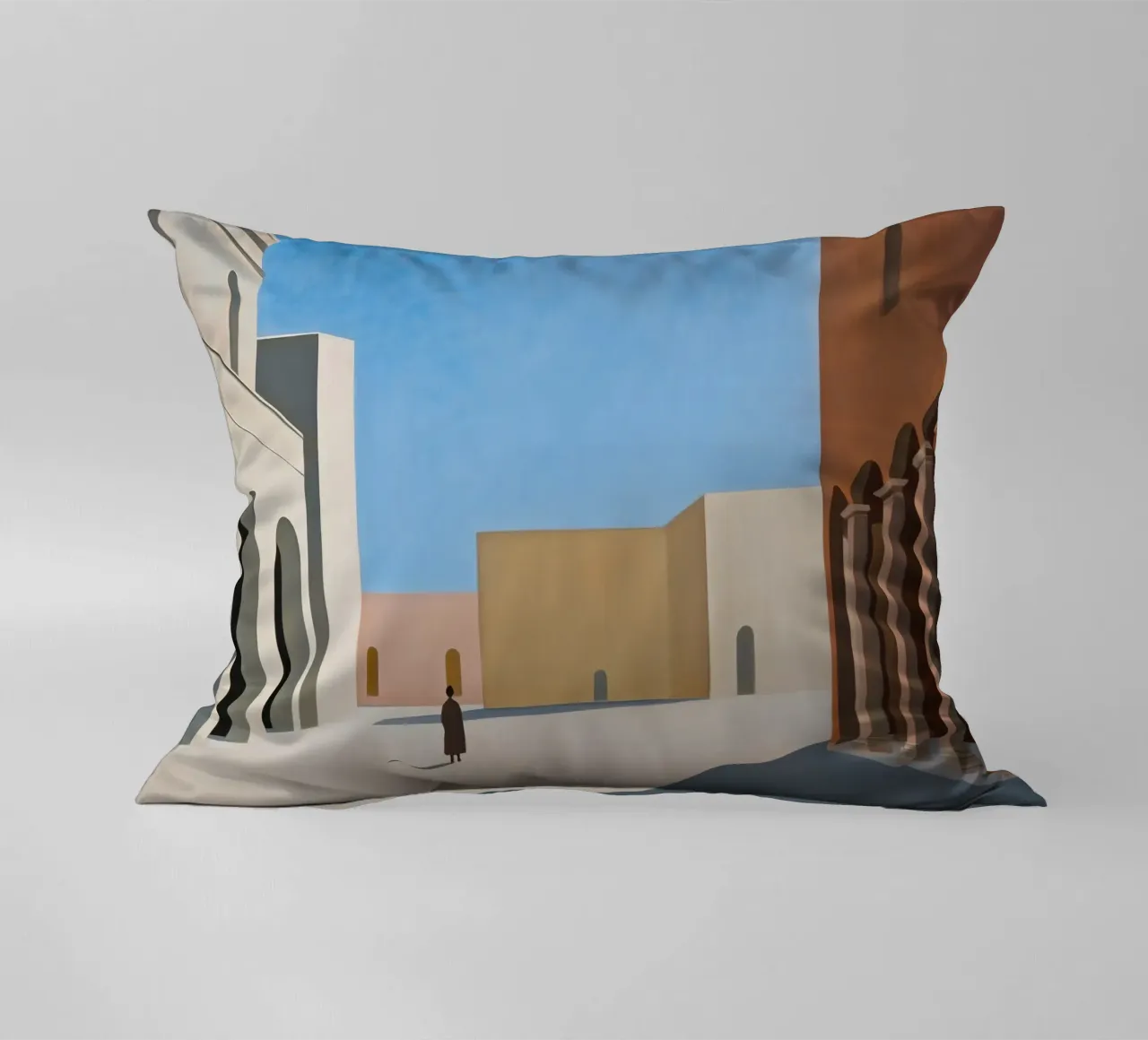 Empty Village decorative cushion by Art Center