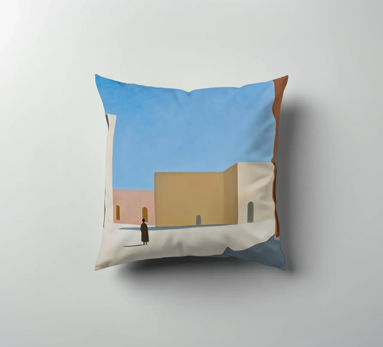 Empty Village decorative cushion by Art Center