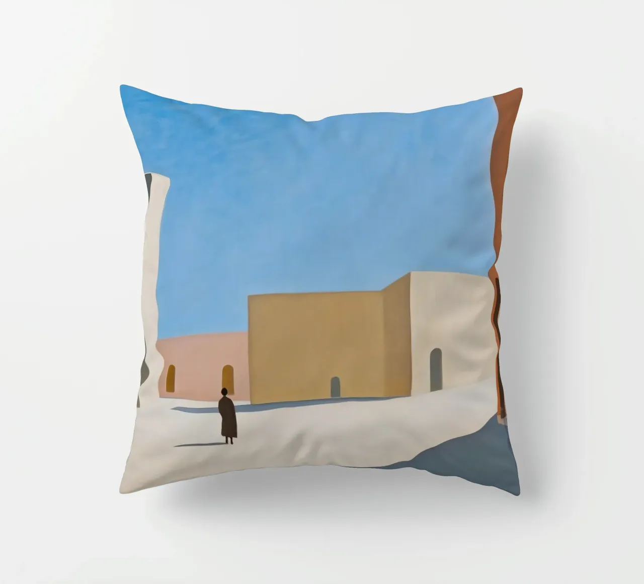 Empty Village decorative cushion by Art Center