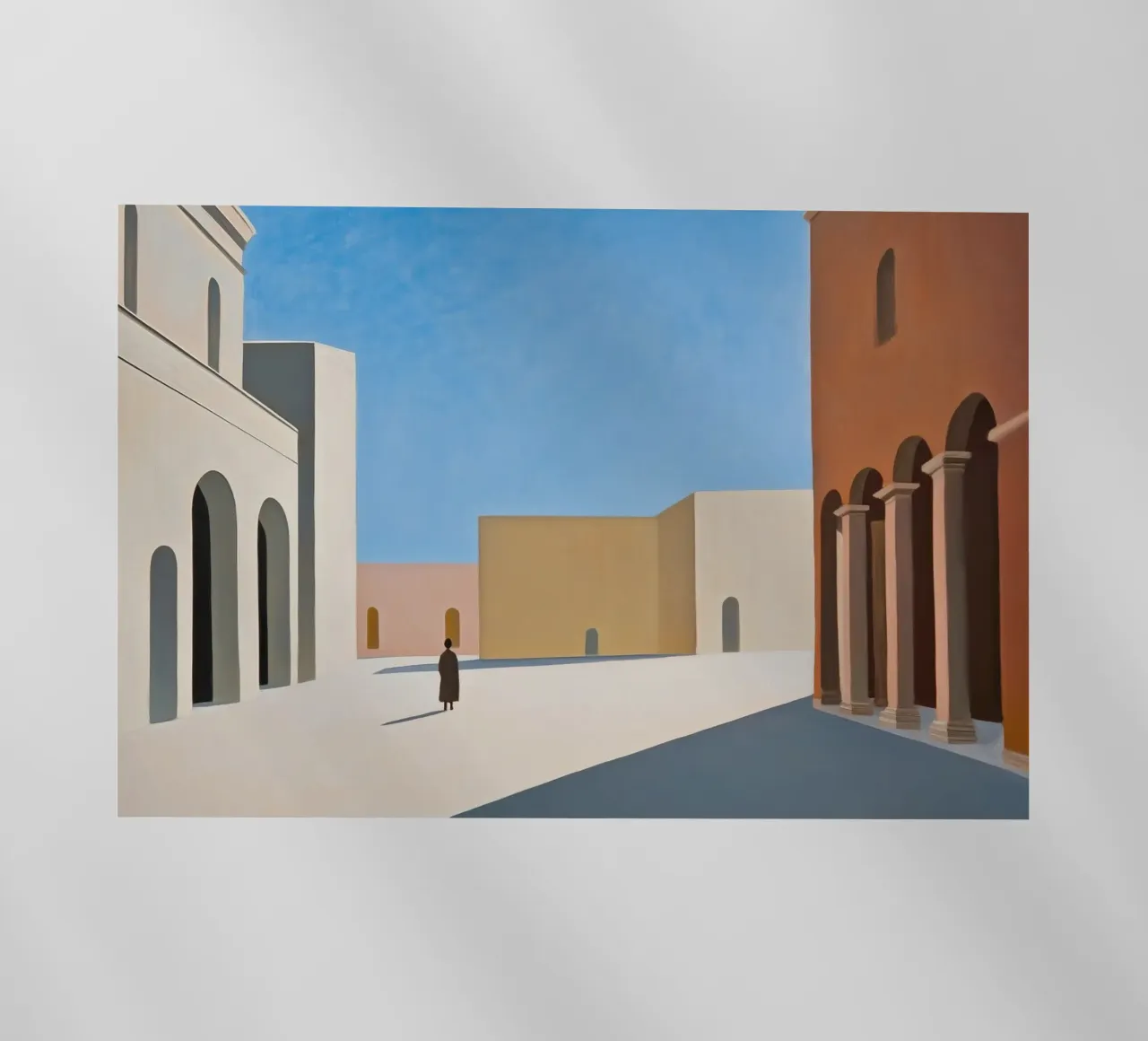 Leeg dorp backlit folie van Art Center