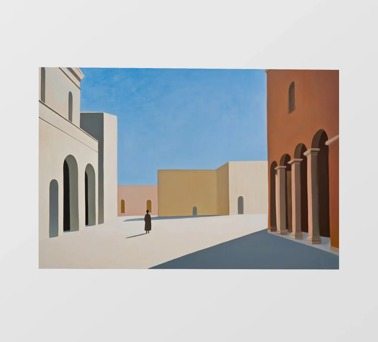 Leeg dorp backlit folie van Art Center