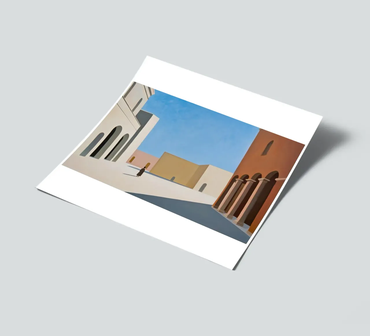 Leeres Dorf Stickerbogen von Art Center
