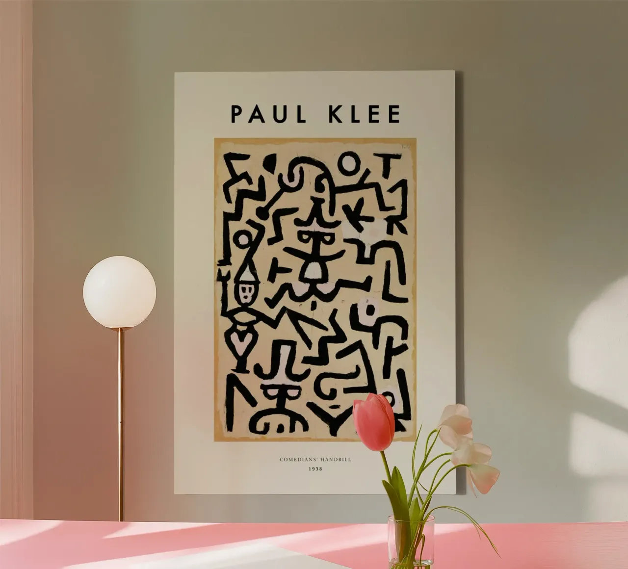 Klee - Comedians' Handbill tela con Cornice a cassetta da ARTOTHEK
