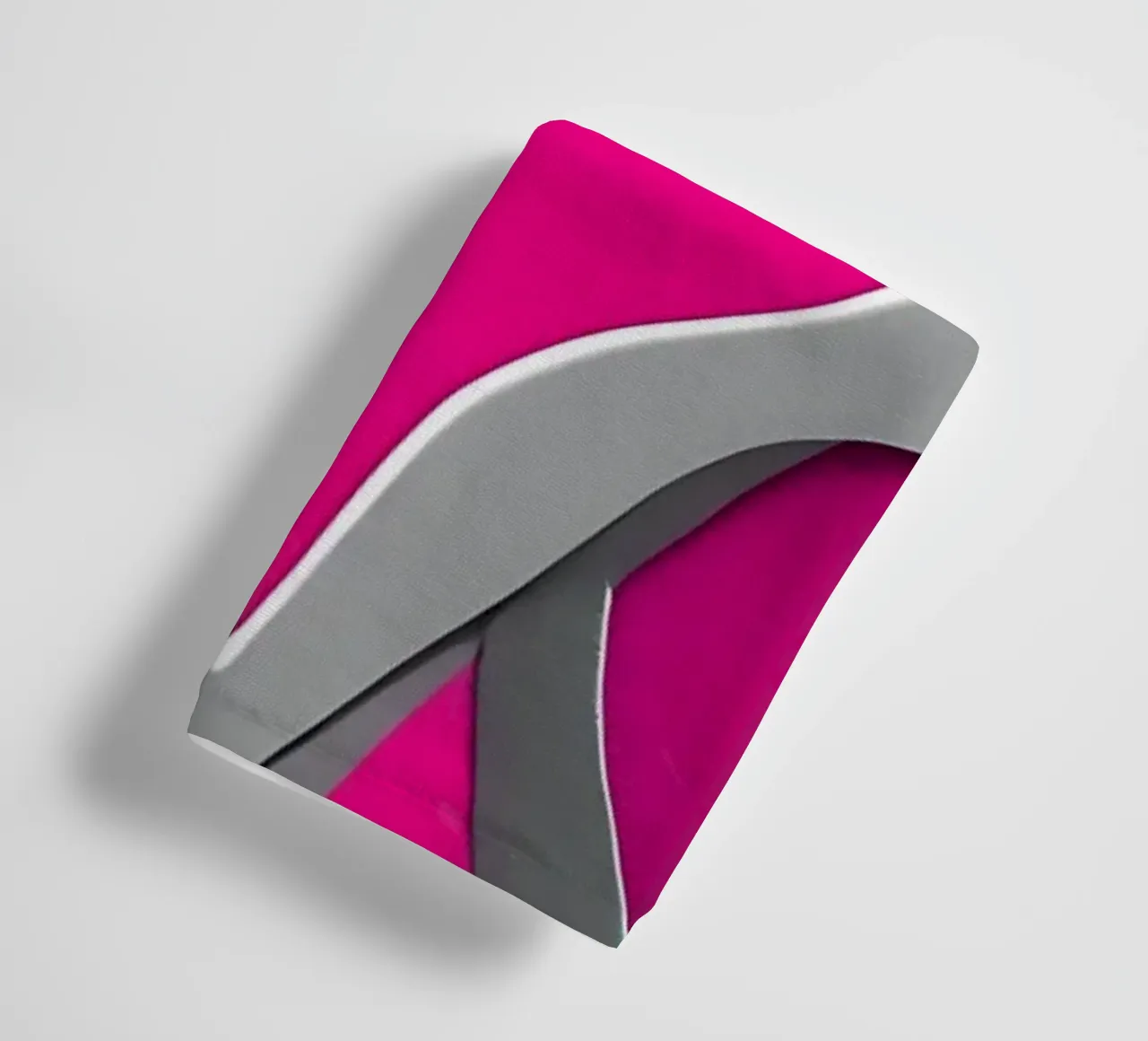 cuori_rosa_argento_1 asciugamano da bagno da Pink- und LoveArt by LK