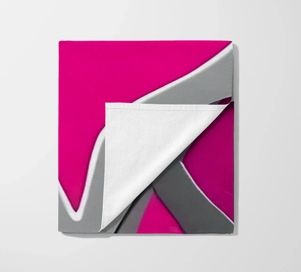 cuori_rosa_argento_1 telo mare da Pink- und LoveArt by LK