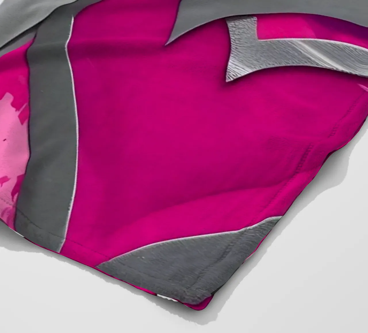 cuori_rosa_argento_1 coperta in pile da Pink- und LoveArt by LK