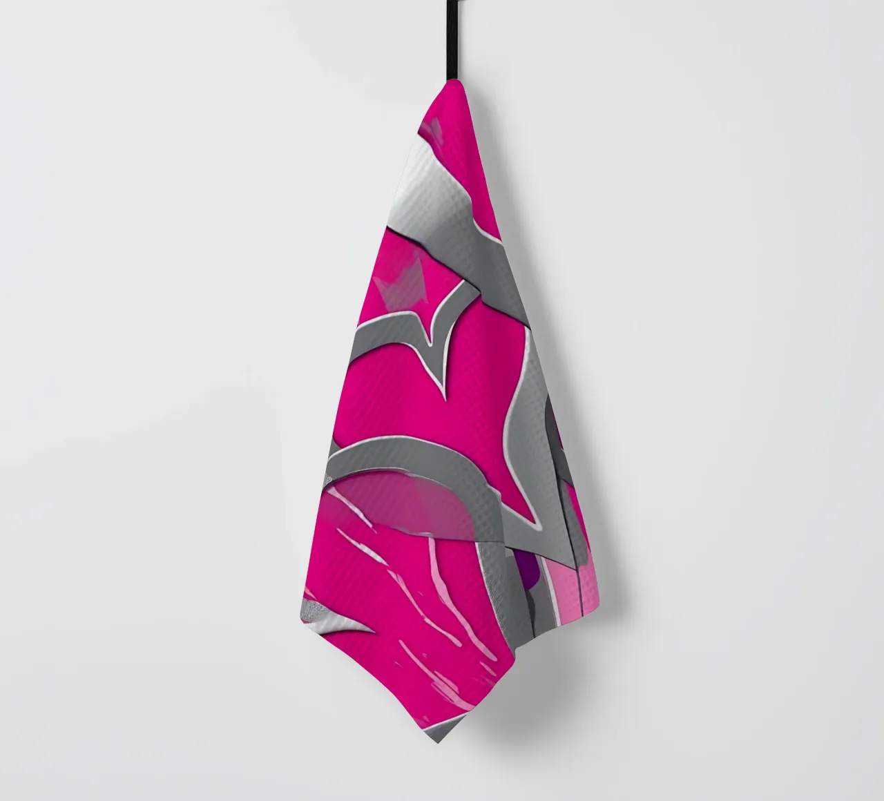 cuori_rosa_argento_1 canovaccio da cucina da Pink- und LoveArt by LK