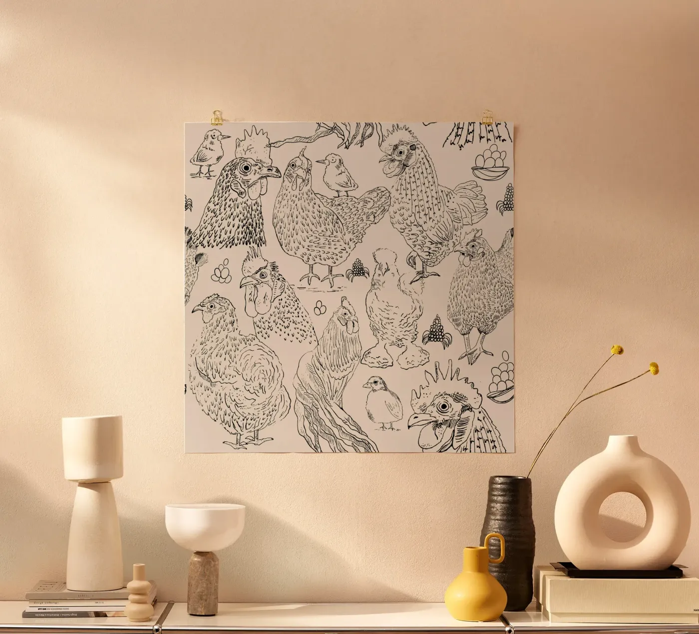 Chicken tribe poster da Studio Wida