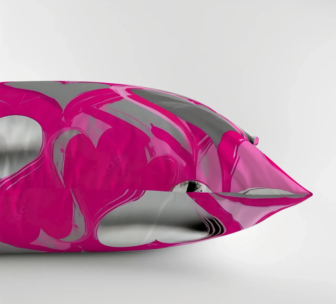 cuori_rosa_argento_2 cuscino da Pink- und LoveArt by LK