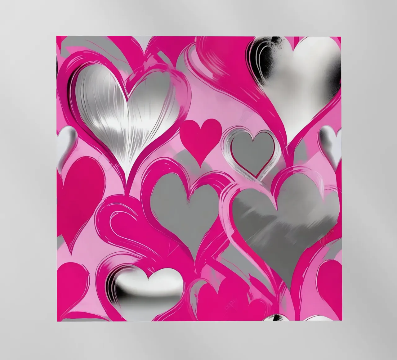 cuori_rosa_argento_2 pellicola backlit da Pink- und LoveArt by LK