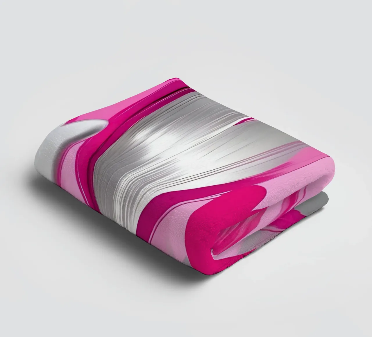 cuori_rosa_argento_2 asciugamano da bagno da Pink- und LoveArt by LK