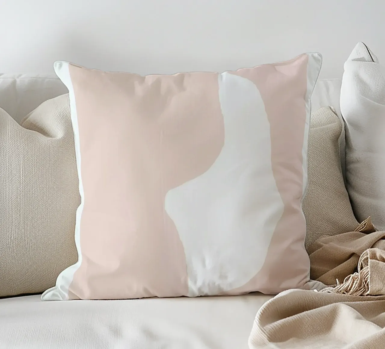 Empty Words decorative cushion by Tanja Schaub