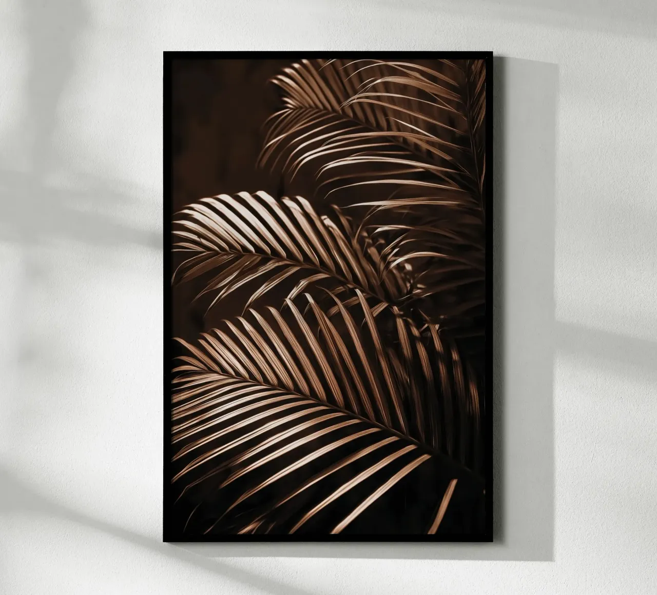 Foglie di palma in bronzo carta hahnemühle da Indigo Tides Art