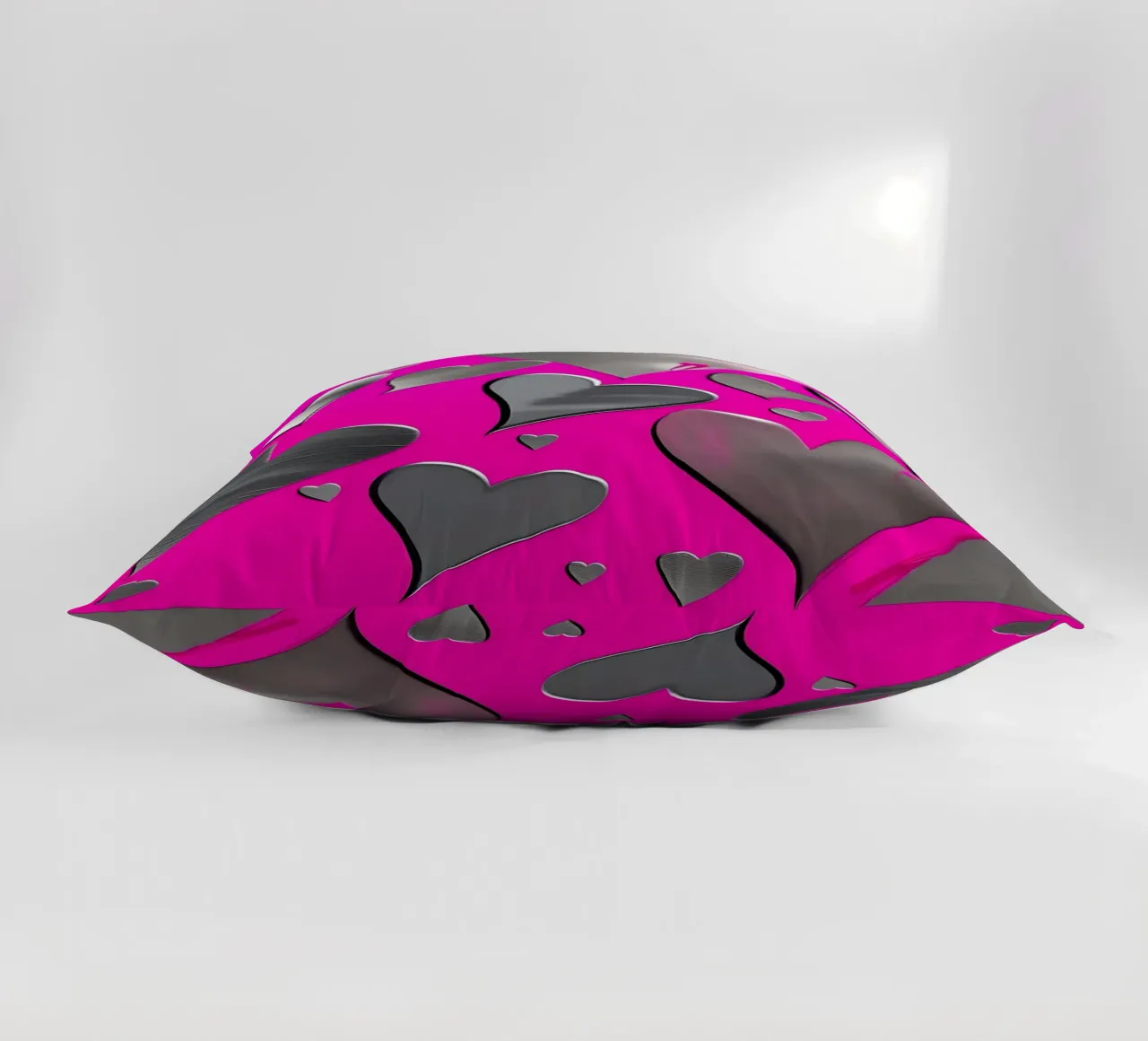 cuori_rosa_argento_3 cuscino da Pink- und LoveArt by LK