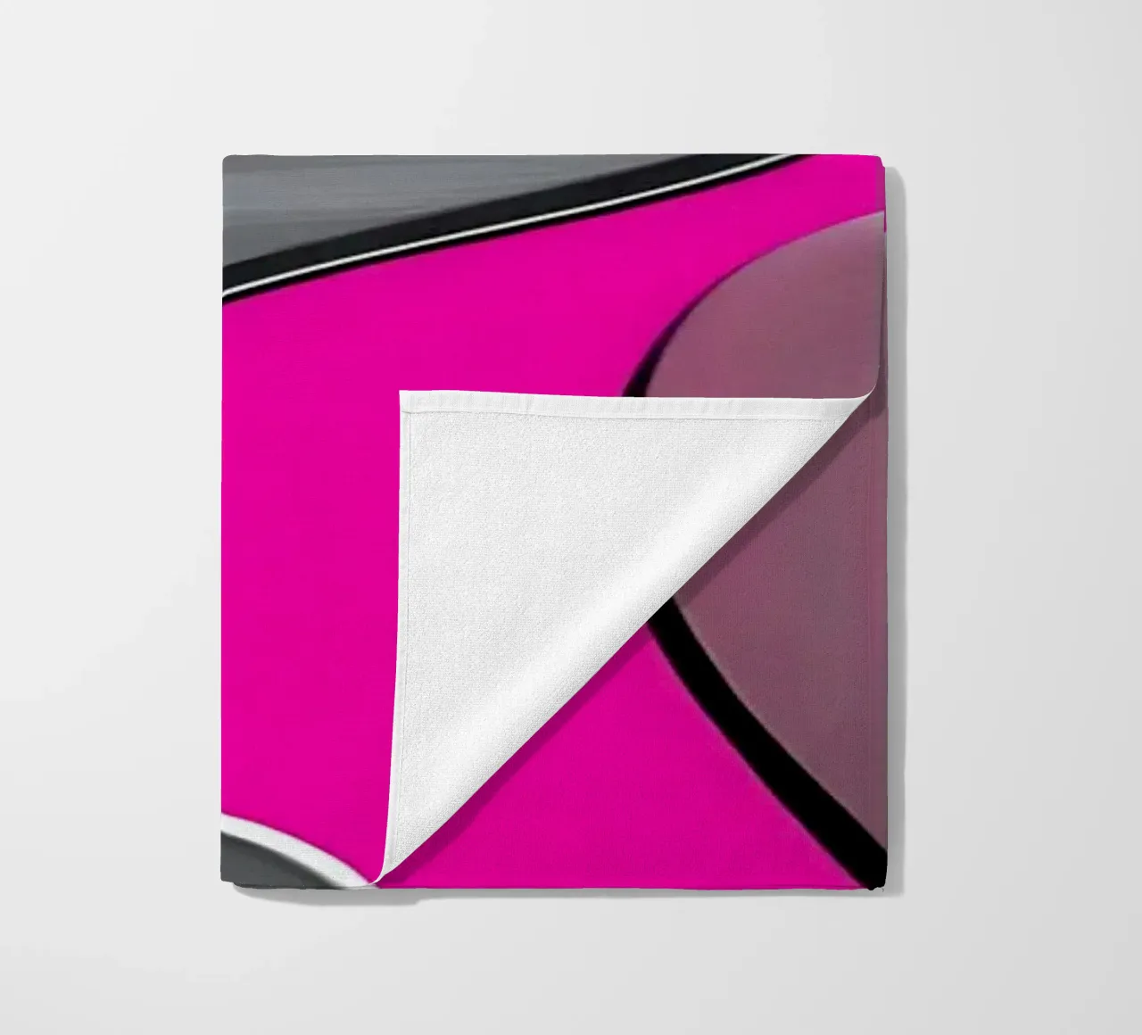 cuori_rosa_argento_3 telo mare da Pink- und LoveArt by LK