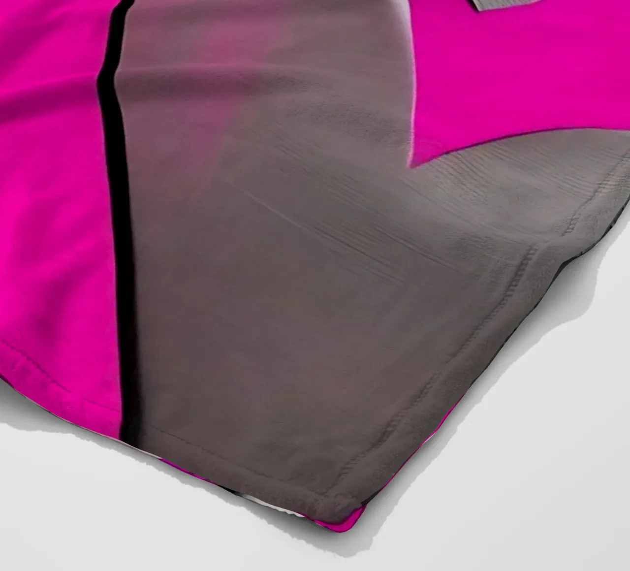 cuori_rosa_argento_3 coperta in pile da Pink- und LoveArt by LK