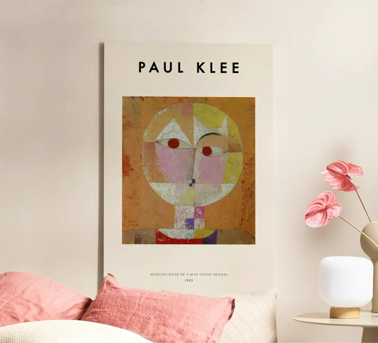 Klee - Senecio tela con Cornice a cassetta da ARTOTHEK