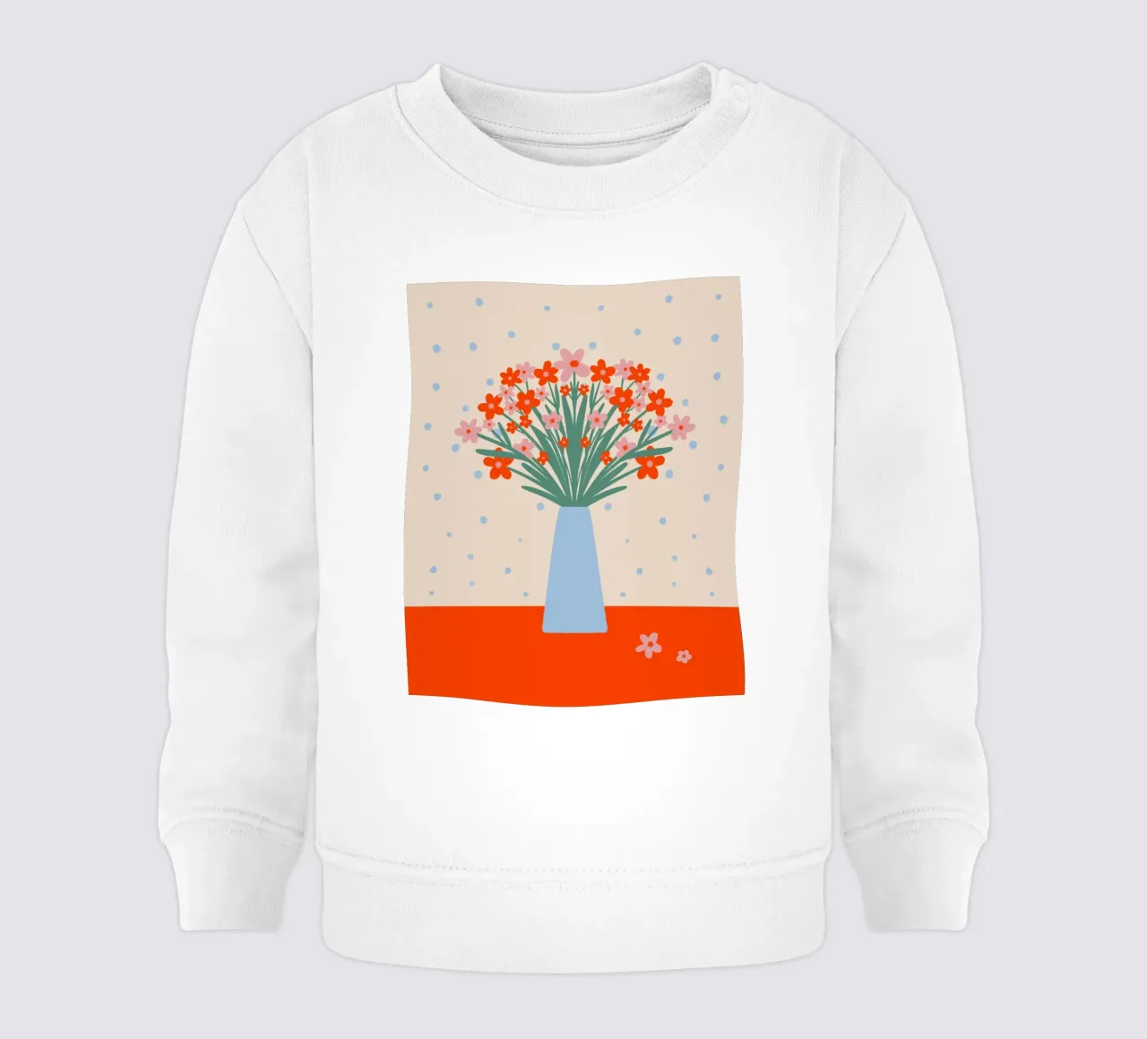 Simpatico vaso floreale felpa neonato da Wackapacka