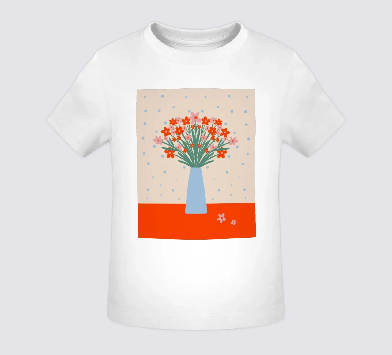 Niedliche Blumenvase Baby T-Shirt von Wackapacka