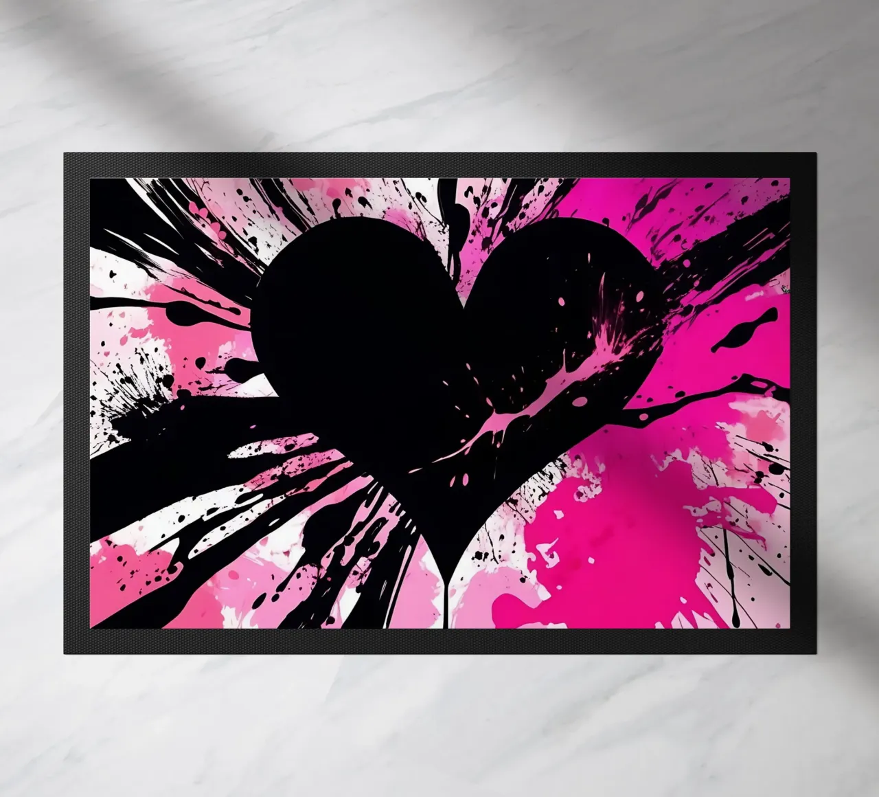 cuore_rosa_nero_1 zerbino da Pink- und LoveArt by LK