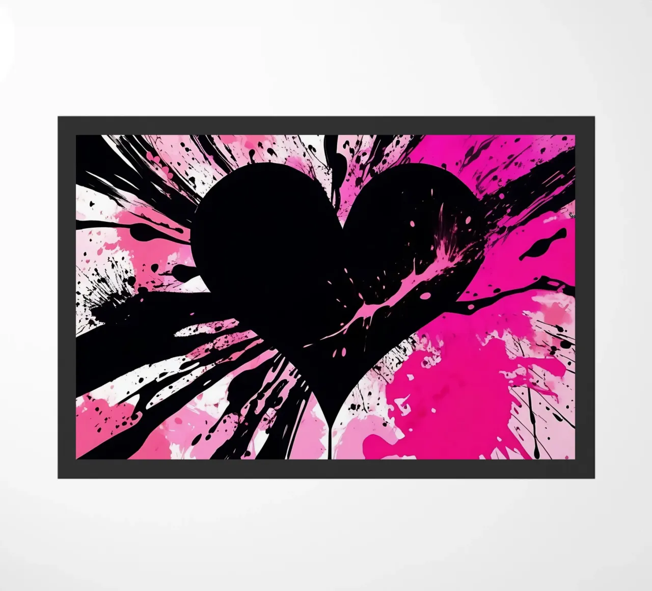 cuore_rosa_nero_1 zerbino da Pink- und LoveArt by LK