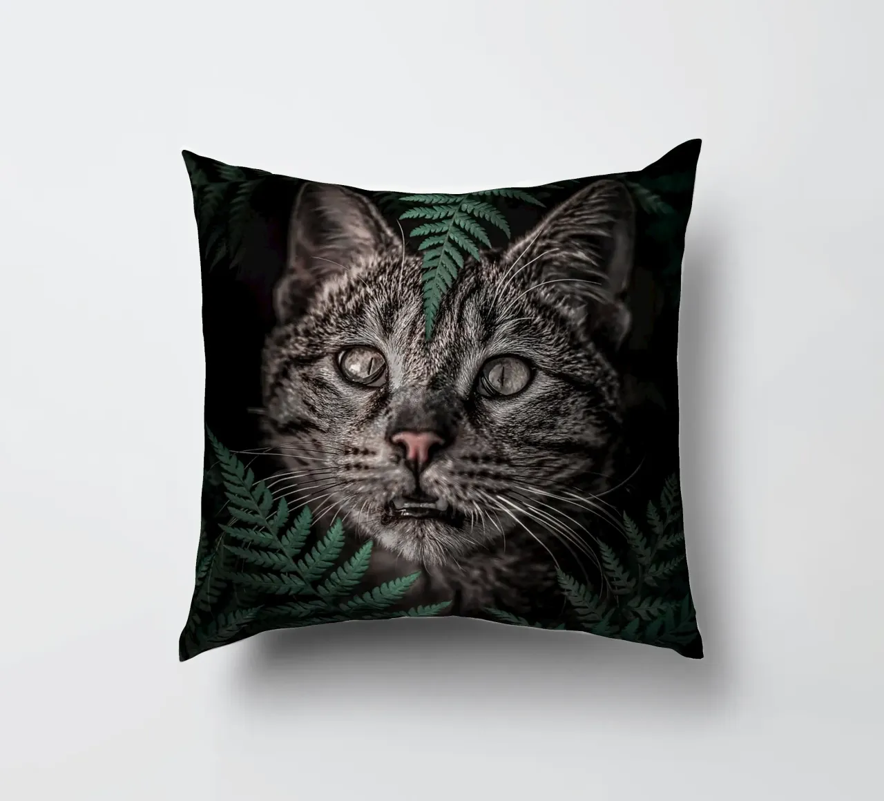 Meow Cat in Felci cuscino da arizrab