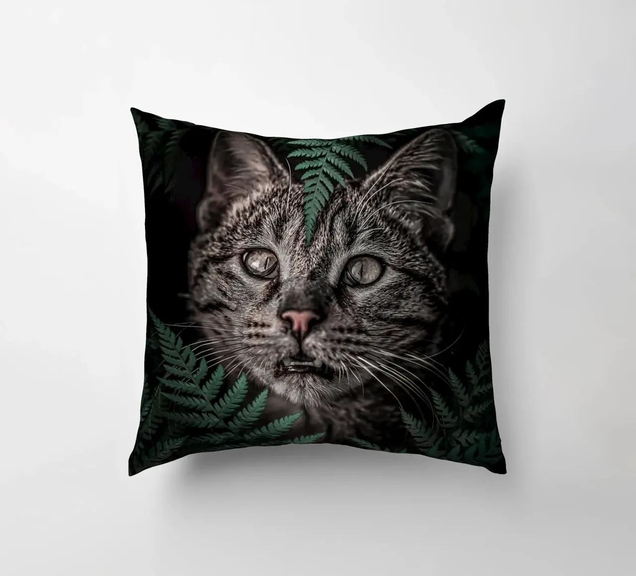 Meow Cat in Felci cuscino da arizrab