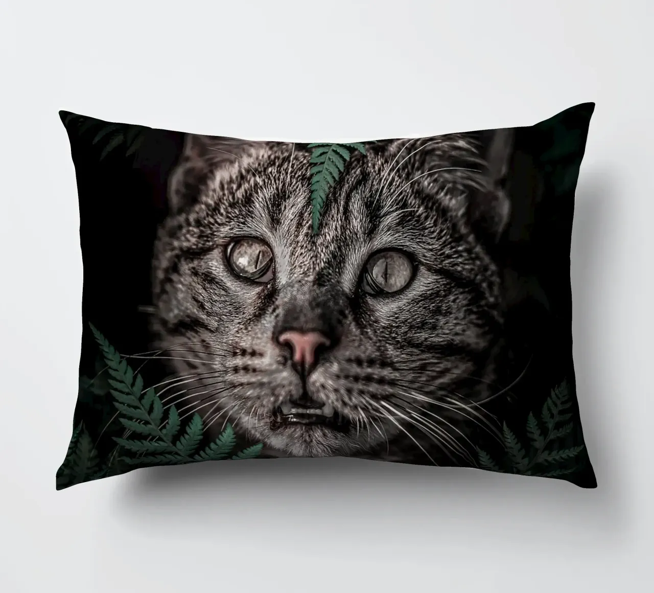 Meow Cat in Felci cuscino da arizrab