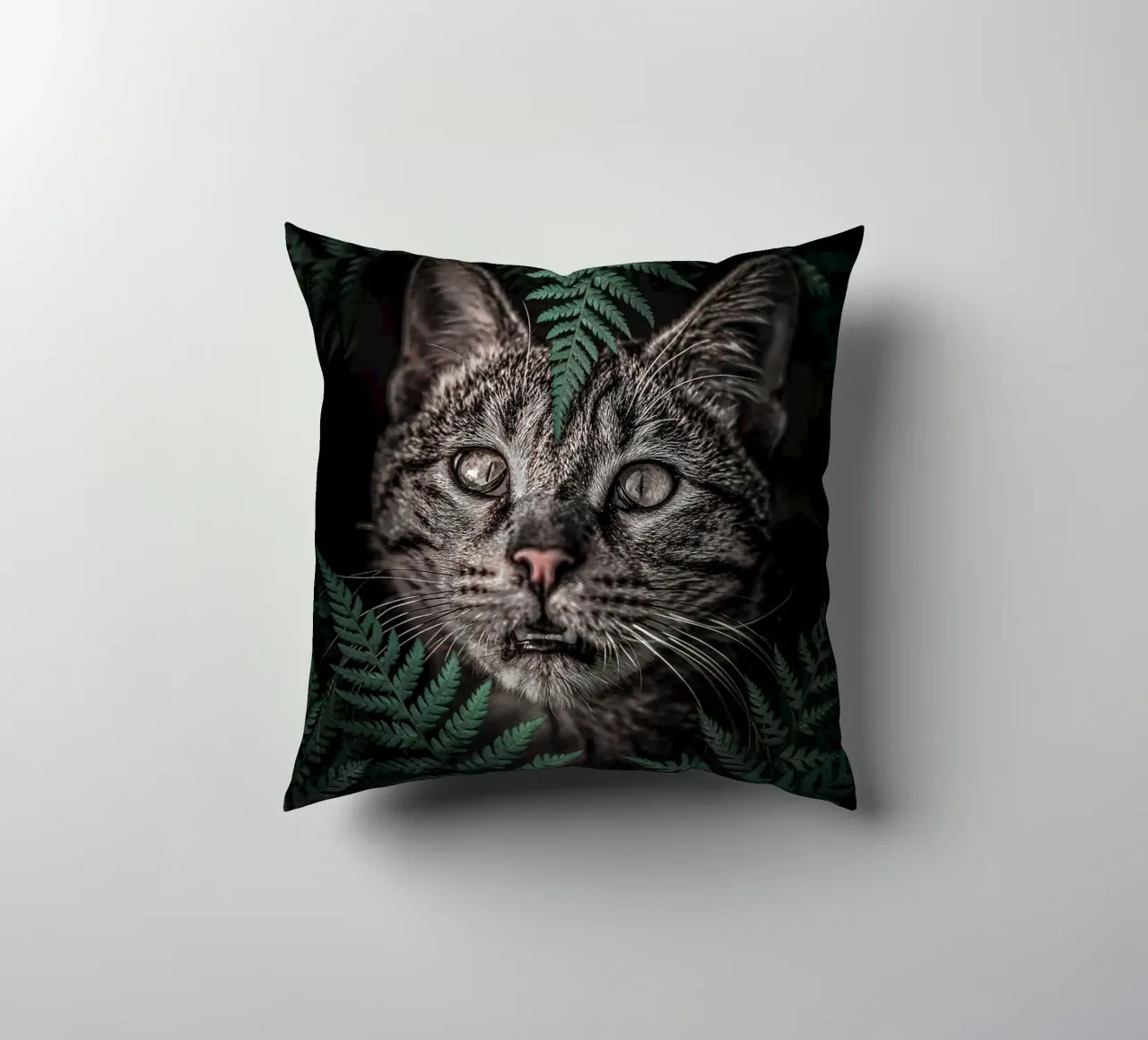 Meow Cat in Felci cuscino da arizrab