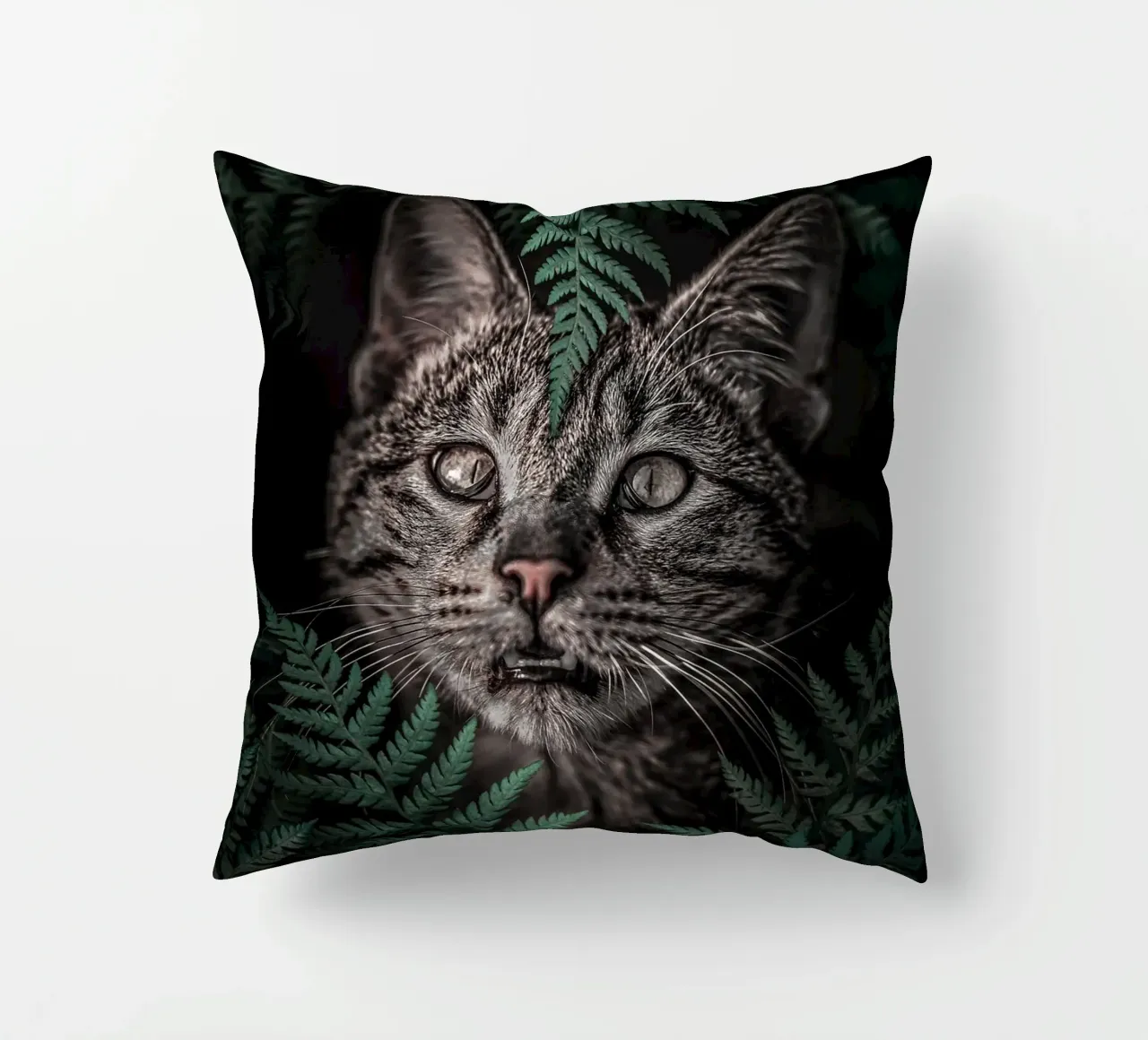 Meow Cat in Felci cuscino da arizrab