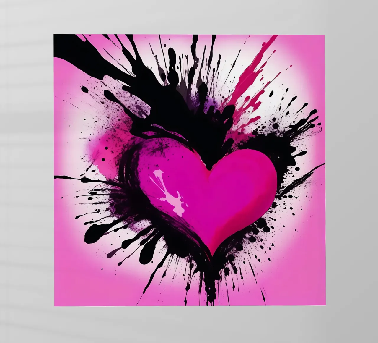 cuore_rosa_nero_2 pellicola backlit da Pink- und LoveArt by LK
