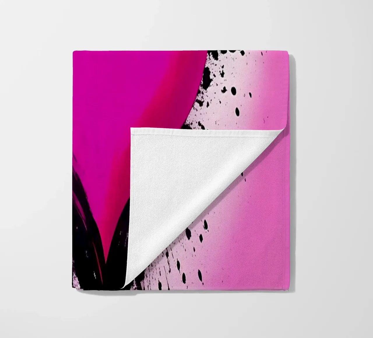 cuore_rosa_nero_2 telo mare da Pink- und LoveArt by LK