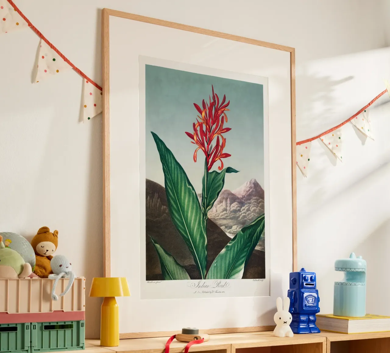 Robert John Thornton - Canna indiana poster con telaio in alluminio da Old Masters