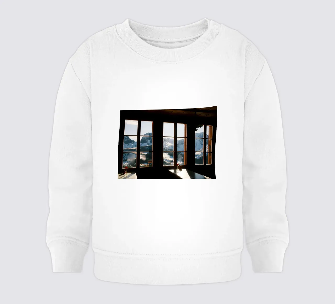 Alpine Silence Through the Window felpa neonato da FujiSwiss