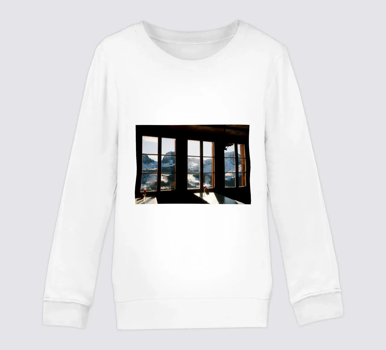 Alpine Silence Through the Window felpa bambino da FujiSwiss