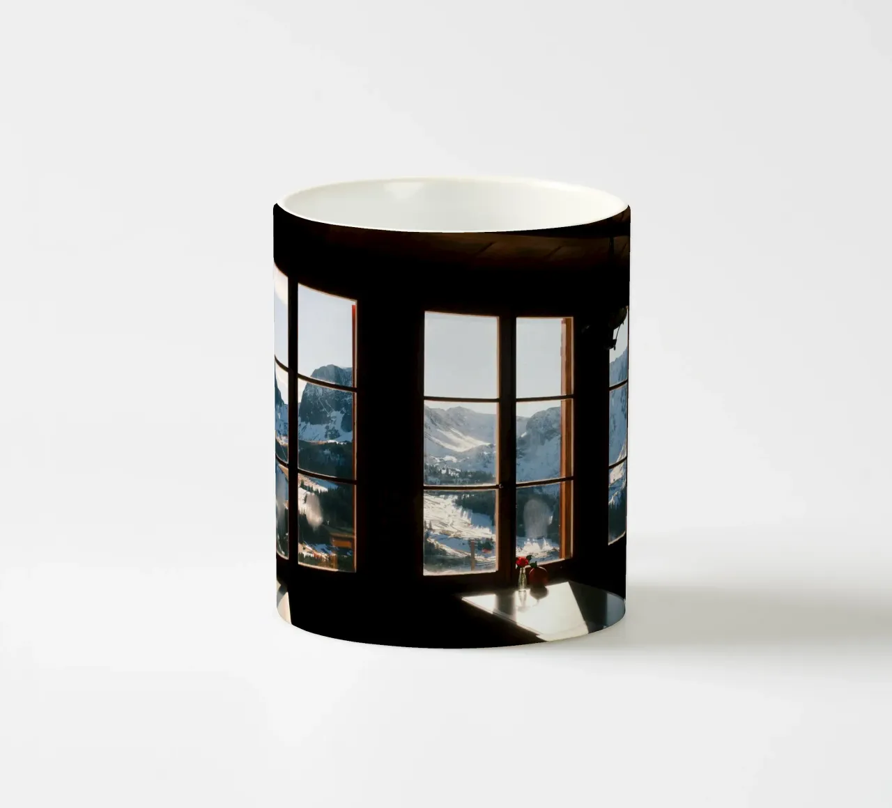 Alpine Silence Through the Window tazza in ceramica da FujiSwiss