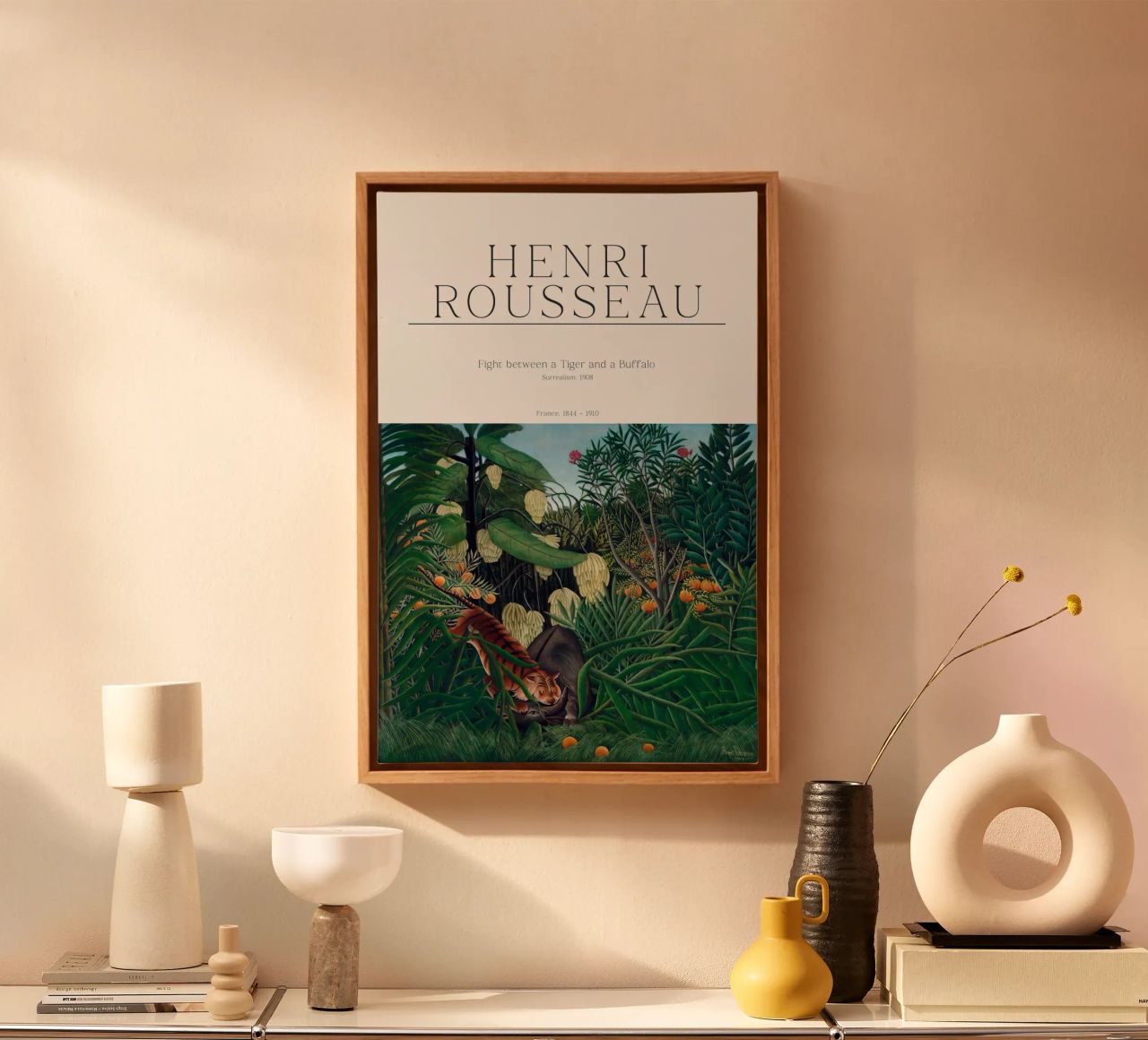 Henri Rousseau - Fight between a Tiger and a Buffalo canvas by Old Masters