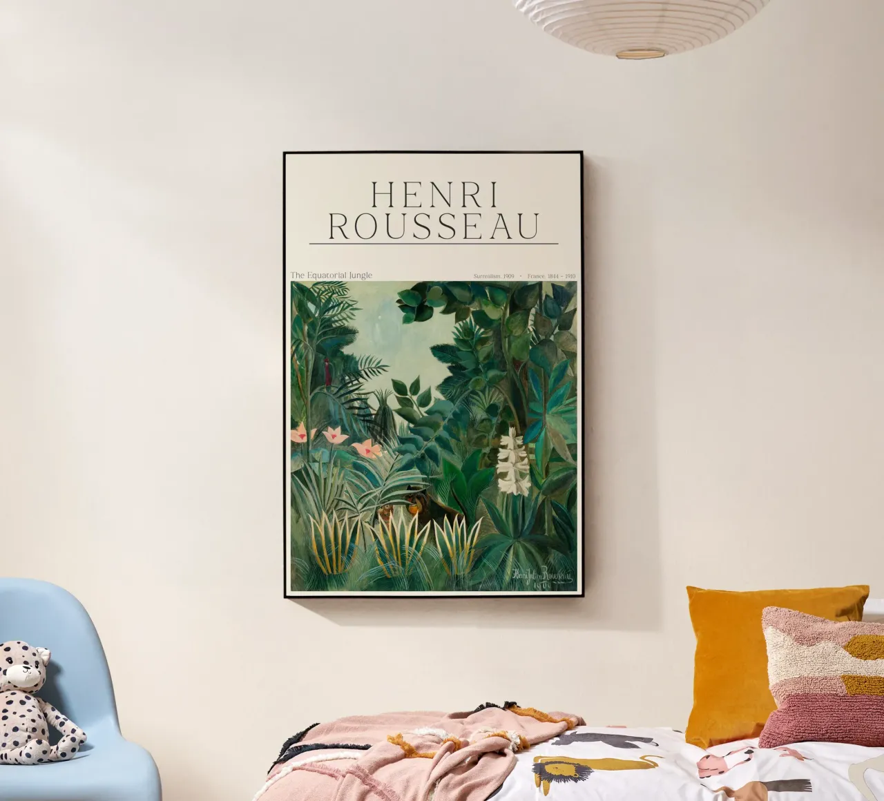Henri Rousseau - La jungla ecuatorial metacrilato de Old Masters