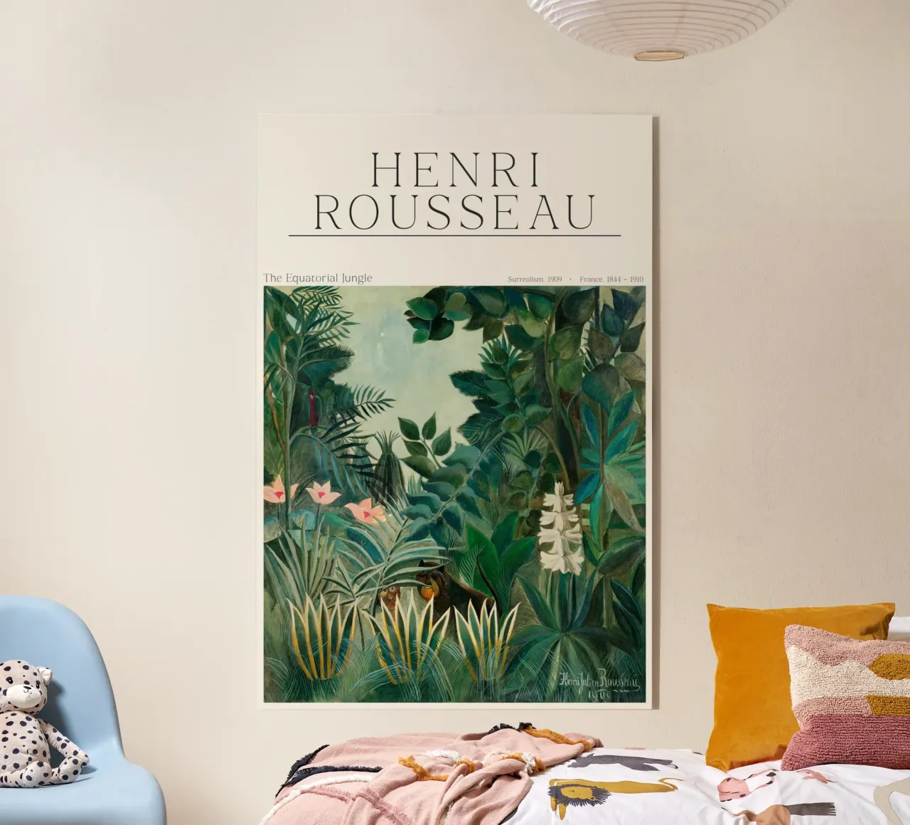 Henri Rousseau - La jungla ecuatorial metacrilato de Old Masters