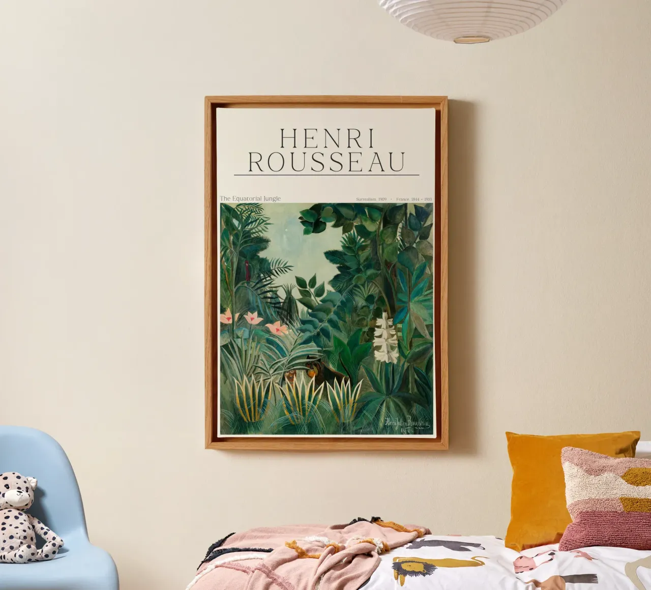 Henri Rousseau - La giungla equatoriale tela con Cornice a cassetta da Old Masters