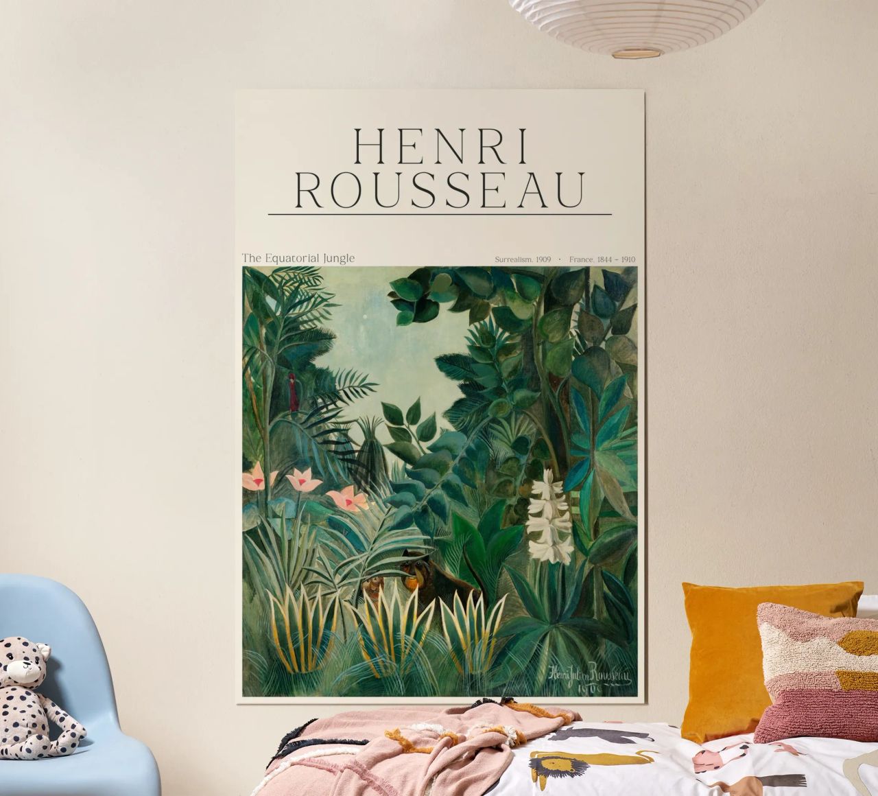 Henri Rousseau - The Equatorial Jungle poster by Old Masters